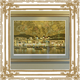 笹倉鉄平画伯の「スターアトラス南星図」。受付壁面に飾られています。／みやび矯正歯科医院
